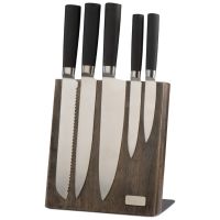 Messerblock aus Holz mit 5 verschiedenen Messern