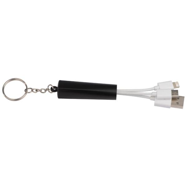 Schlüsselanhänger mit 3 in 1 USB Ladekabel