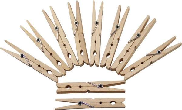 Buchenholz-Wäscheklammer 90mm - 1000-er Pack