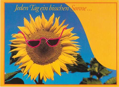 Samen-Briefkarte Sonne 115 x 156 mm