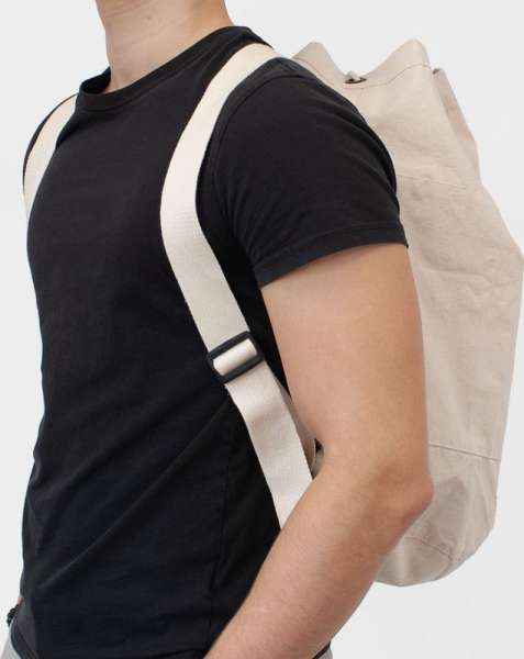 Seesack / Rucksack CORFU mit verstellbaren Schultergurten mit Kordelzug, BIO