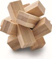 Holzpuzzle/Gehirnjogging Bambus