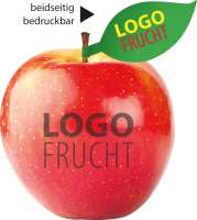 LogoFrucht Apfel rot + Apfelblatt