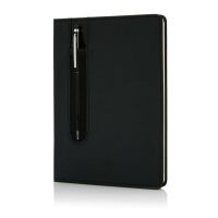 Basic Hardcover PU A5 Notizbuch mit Stylus-Stift