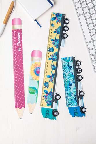 Sharpy 12 12 cm Lineal, Bleistift