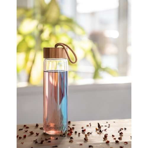 Glasflasche "Bamboo", 0,65 l, colour