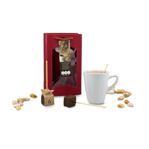 Präsentset Schokostick in Tasse