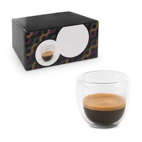 EXPRESSO. Borosilikatglas-Kaffee-Set mit 2 Gläsern