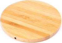 Wireless QI Charger Bamboo round