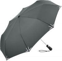 AC-Mini-Taschenschirm Safebrella® LED grau
