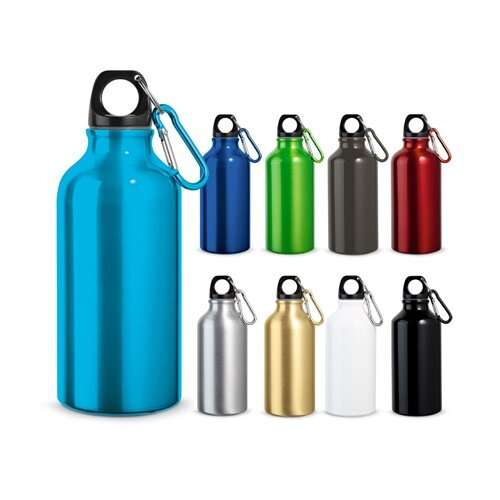 LANDSCAPE S. Aluminium-Sportflasche mit Karabiner 400 ml