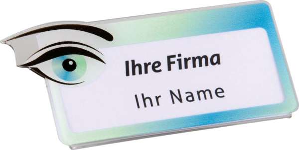 Acryl-Namensschild zur Selbstbeschriftung