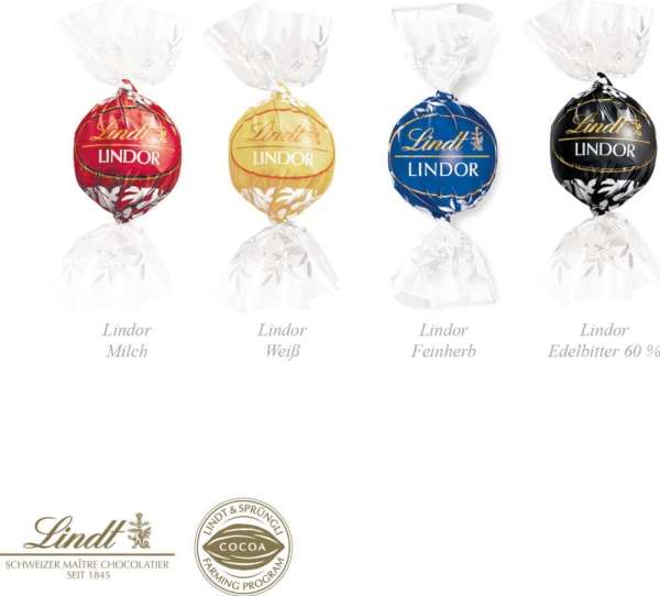 Werbewürfel Lindt Lindor Pralinés, 1er