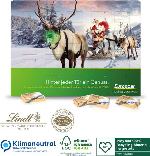 Wand-Adventskalender Lindt Select Edition