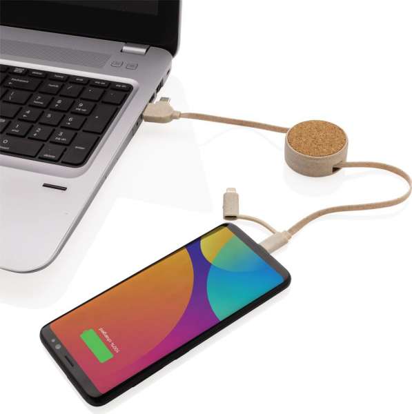 Kork und Weizen 6-in-1 Ladekabel