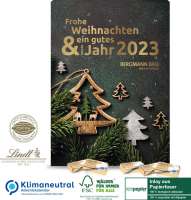 Jubiläums Wand-Adventskalender Lindt Select Edition Organic, Klimaneutral, FSC®