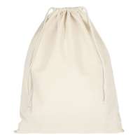 Baumwollbeutel mit doppeltem Kordelzug - 140 g/m² - 40 x 50 cm
