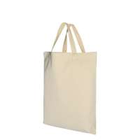 Baumwolltasche mit kurzen Griffen - 340 g/m² - 38 x 42 cm