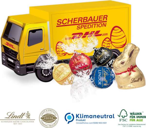 Lindt 3D Präsent LKW süßer Füllung