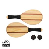 Vorschau: Frescobol Tennis-Set aus Holz Vorschau: Frescobol Tennis-Set aus Holz