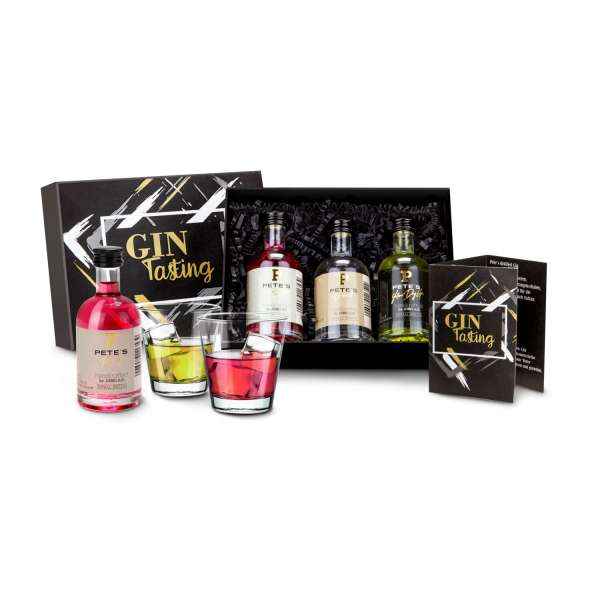Präsentset Gin-Tasting, 3 exklusive Gin-Sorten