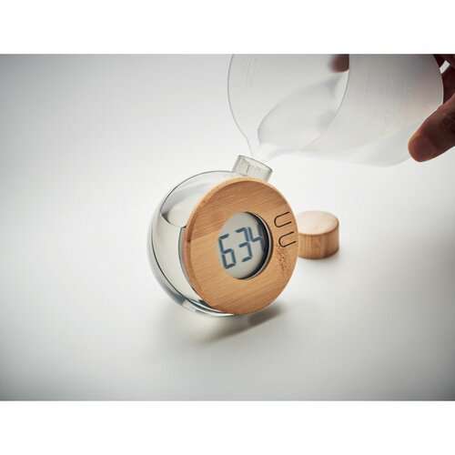 DROPPY LUX Wasserbetriebene LCD-Uhr