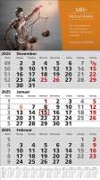 3 Monats-Wandkalender Standard 1 Plus, deutsch