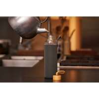 Vorschau: Glasflasche mit Hülle "Bamboo" 1,0 l Vorschau: Glasflasche mit Hülle "Bamboo" 1,0 l