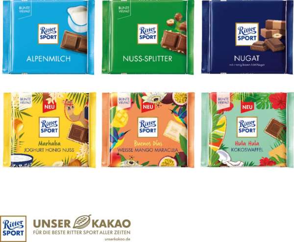 Ritter SPORT, 100 g Werbebanderole