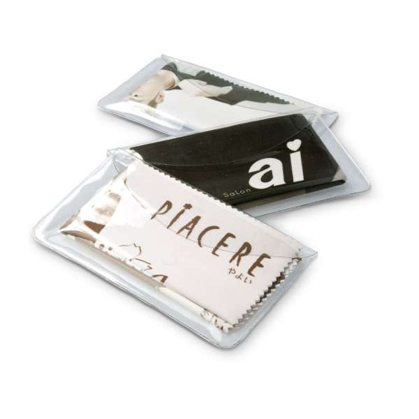 Brillenputztuch 20 x 20 cm im Schutzetui