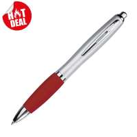 Vorschau: Kugelschreiber mit silbernem Schaft Vorschau: Kugelschreiber mit silbernem Schaft