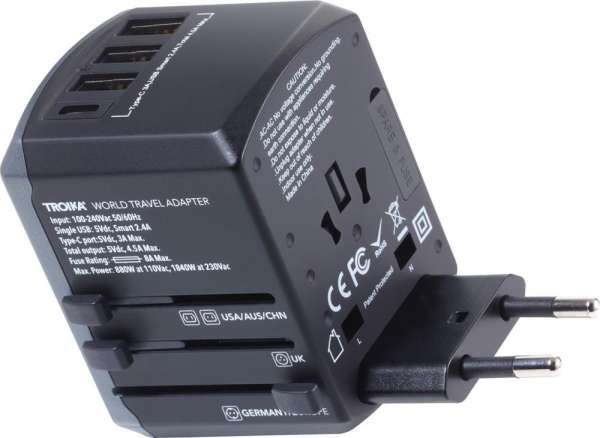 TROIKA Reiseadapter-Set TROIKA WORLD TRAVEL ADAPTER