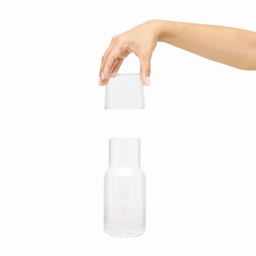CALMY - Glas-Karaffe mit Trinkglas