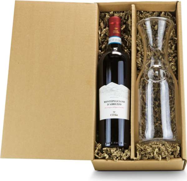 Geschenkset - Präsenteset: Rotwein & Karaffe
