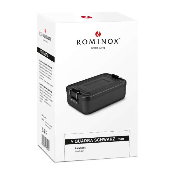 ROMINOX® Lunchbox Quadra Schwarz matt