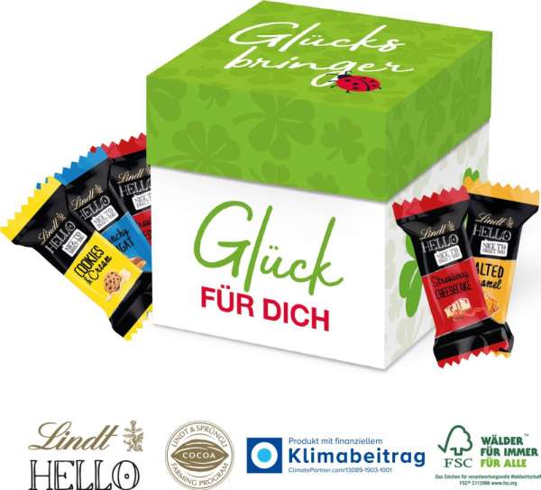 Würfelbox mit HELLO Mini Stick Mix