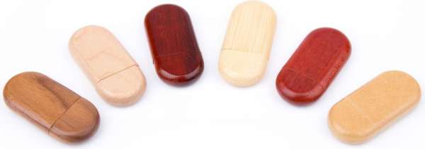 USB Stick Holz Oval