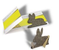 Bastelkarte Hase (ohne Kuvert), 1-4 c Digitaldruck inklusive