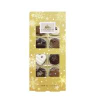 Weihnachts-Klarsichtpräsent Trüffel und Pralinen 100g