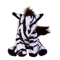 Zootier Zebra Zora ist aus superweichem Plüsch gefertigt.