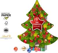 Lindt Lindor Adventsspender "Baum" 115g mit 4c Druck