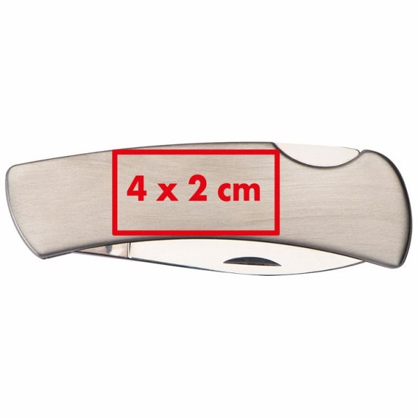 Taschenmesser aus Edelstahl mit Sicherheitsverschluß
