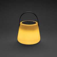 SolarGlow Außenleuchte aus RCS rec. Kunststoff mit USB-Lampe SolarGlow Außenleuchte aus RCS rec. Kunststoff mit USB-Lampe