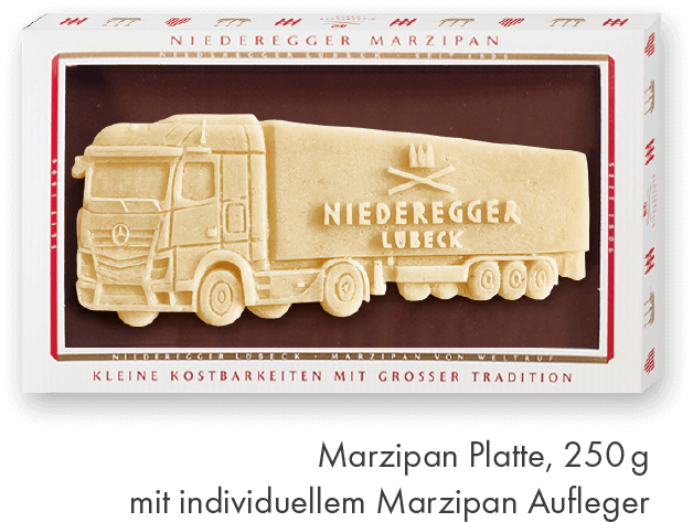 Marzipan Platte Niederegger Werbeartikel