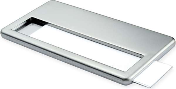 Namensschild mit Metalllegierung