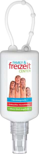 Handreinigungsspray, 50 ml Bumper Body Label (R-PET)