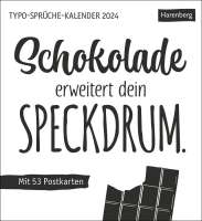 Typo-Sprüche-Kalender Postkartenkalender