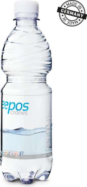 500 ml PromoWater - Mineralwasser, still, hergestellt in Deutschland - Folien-Etikett