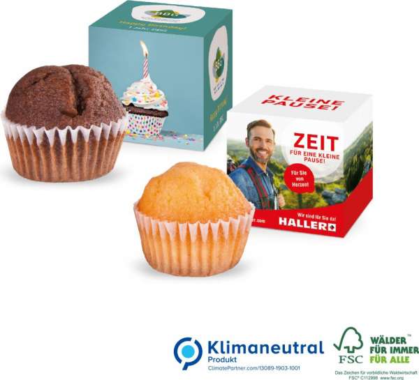 Muffin Mini im Werbewürfel