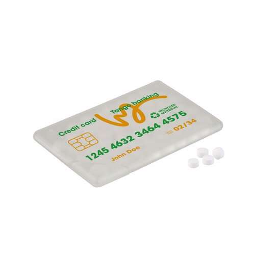 Kreditkarte Pfefferminz zuckerfrei